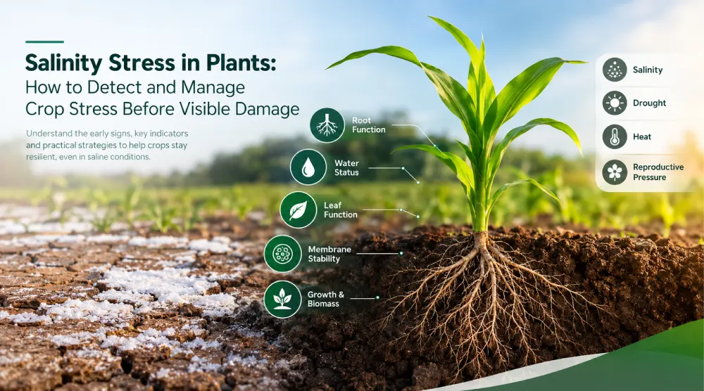 Salinity Stress in Plants: How to Detect and Manage Crop Stress Before Visible Damage